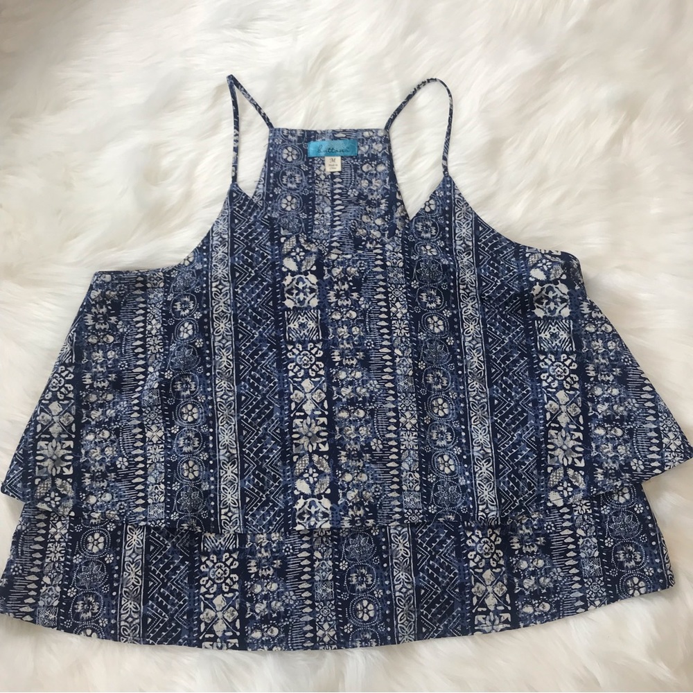 Buttons Racerback Spaghetti Strap Shirt - Picture 9 of 10
